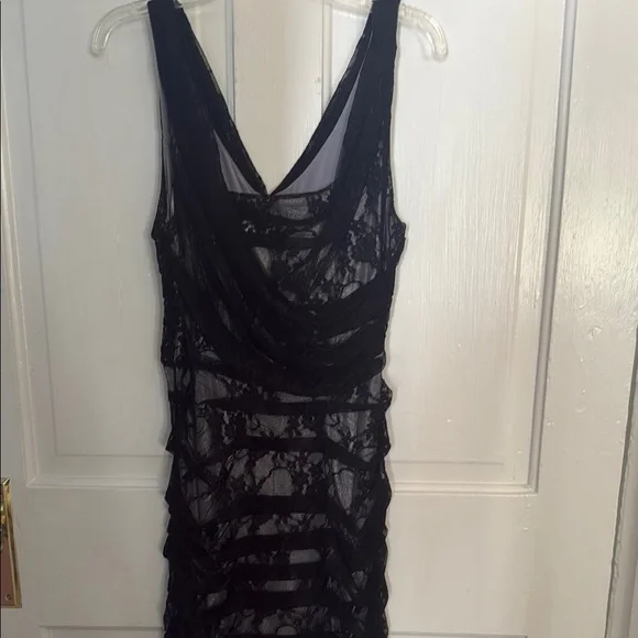 Express Black Lace Mini Dress Express Black Lace Mini Dress
